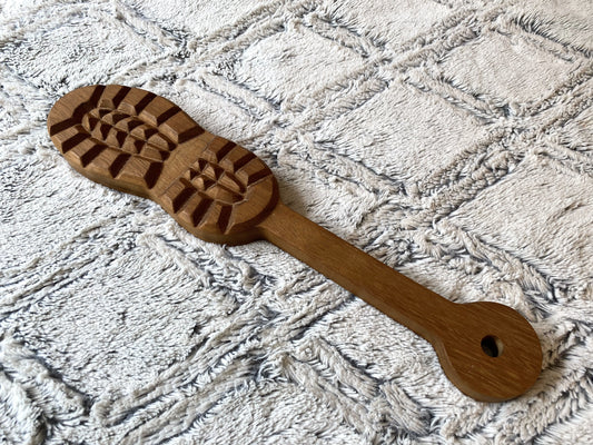 Boot Imprint Solid Sapele Wooden Spanking Paddle